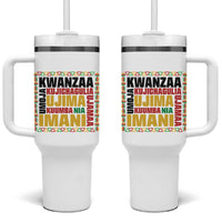 Nguzo Saba Seven Principles Tumbler With Handle African Heritage Celebration Gift - Wonder Print Shop