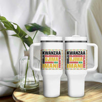 Nguzo Saba Seven Principles Tumbler With Handle African Heritage Celebration Gift - Wonder Print Shop