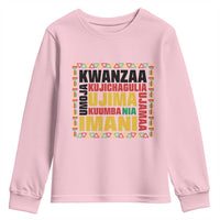 Nguzo Saba Seven Principles Youth Sweatshirt African Heritage Celebration Gift - Wonder Print Shop
