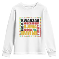 Nguzo Saba Seven Principles Youth Sweatshirt African Heritage Celebration Gift - Wonder Print Shop