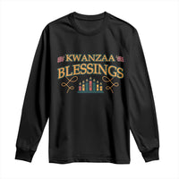Kwanzaa Blessings Long Sleeve Shirt African Heritage Celebration Gift - Wonder Print Shop