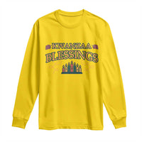 Kwanzaa Blessings Long Sleeve Shirt African Heritage Celebration Gift - Wonder Print Shop