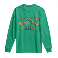 Kwanzaa Blessings Long Sleeve Shirt African Heritage Celebration Gift - Wonder Print Shop