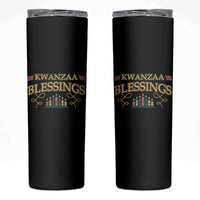 Kwanzaa Blessings Skinny Tumbler African Heritage Celebration Gift - Wonder Print Shop