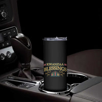 Kwanzaa Blessings Skinny Tumbler African Heritage Celebration Gift - Wonder Print Shop