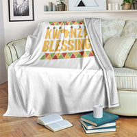 Kwanzaa Blessings Throw Blanket Kinara Light African Heritage Gift - Wonder Print Shop