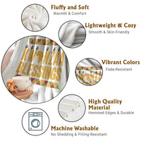 Kwanzaa Blessings Throw Blanket Kinara Light African Heritage Gift - Wonder Print Shop