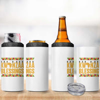 Kwanzaa Blessings 4 in 1 Can Cooler Tumbler Kinara Light African Heritage Gift - Wonder Print Shop
