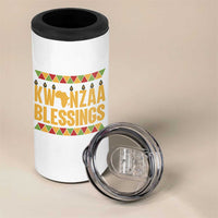 Kwanzaa Blessings 4 in 1 Can Cooler Tumbler Kinara Light African Heritage Gift - Wonder Print Shop