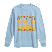 Kwanzaa Blessings Long Sleeve Shirt Kinara Light African Heritage Gift - Wonder Print Shop