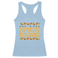 Kwanzaa Blessings Racerback Tank Top Kinara Light African Heritage Gift - Wonder Print Shop