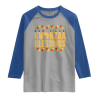 Kwanzaa Blessings Raglan Shirt Kinara Light African Heritage Gift - Wonder Print Shop