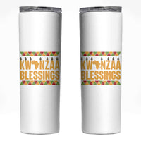 Kwanzaa Blessings Skinny Tumbler Kinara Light African Heritage Gift - Wonder Print Shop
