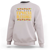 Kwanzaa Blessings Sweatshirt Kinara Light African Heritage Gift - Wonder Print Shop