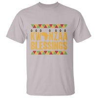 Kwanzaa Blessings T Shirt Kinara Light African Heritage Gift - Wonder Print Shop
