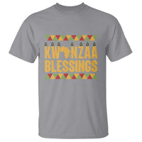 Kwanzaa Blessings T Shirt Kinara Light African Heritage Gift - Wonder Print Shop