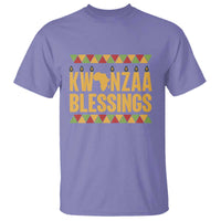 Kwanzaa Blessings T Shirt Kinara Light African Heritage Gift - Wonder Print Shop
