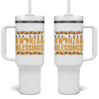 Kwanzaa Blessings Tumbler With Handle Kinara Light African Heritage Gift - Wonder Print Shop