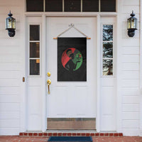African Woman With Kinara Garden Flag Happy Kwanzaa Cultural Pride Gift - Wonder Print Shop