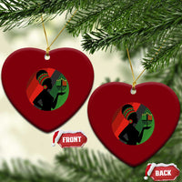 African Woman With Kinara Ceramic Ornament Happy Kwanzaa Cultural Pride Gift - Wonder Print Shop