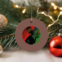 African Woman With Kinara Ceramic Ornament Happy Kwanzaa Cultural Pride Gift - Wonder Print Shop