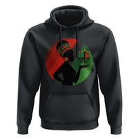African Woman With Kinara Hoodie Happy Kwanzaa Cultural Pride Gift - Wonder Print Shop