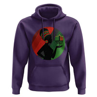 African Woman With Kinara Hoodie Happy Kwanzaa Cultural Pride Gift - Wonder Print Shop