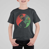 African Woman With Kinara T Shirt For Kid Happy Kwanzaa Cultural Pride Gift - Wonder Print Shop