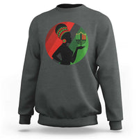 African Woman With Kinara Sweatshirt Happy Kwanzaa Cultural Pride Gift - Wonder Print Shop
