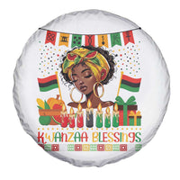 Kwanzaa Blessings African Woman Spare Tire Cover Umoja Seven Principles Family Gift - Wonder Print Shop
