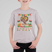 Kwanzaa Blessings African Woman T Shirt For Kid Umoja Seven Principles Family Gift - Wonder Print Shop