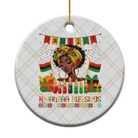 Kwanzaa Blessings African Woman Ceramic Ornament Umoja Seven Principles Family Gift - Wonder Print Shop