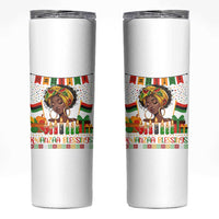 Kwanzaa Blessings African Woman Skinny Tumbler Umoja Seven Principles Family Gift - Wonder Print Shop