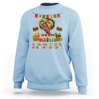Kwanzaa Blessings African Woman Sweatshirt Umoja Seven Principles Family Gift - Wonder Print Shop