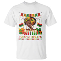 Kwanzaa Blessings African Woman T Shirt Umoja Seven Principles Family Gift - Wonder Print Shop