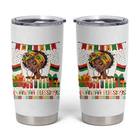 Kwanzaa Blessings African Woman Tumbler Cup Umoja Seven Principles Family Gift - Wonder Print Shop
