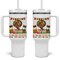 Kwanzaa Blessings African Woman Tumbler With Handle Umoja Seven Principles Family Gift - Wonder Print Shop