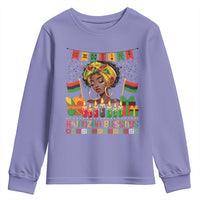 Kwanzaa Blessings African Woman Youth Sweatshirt Umoja Seven Principles Family Gift - Wonder Print Shop