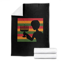 Kwanzaa Umoja Family African Woman Seven Principles Gift Throw Blanket - Wonder Print Shop