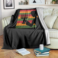 Kwanzaa Umoja Family African Woman Seven Principles Gift Throw Blanket - Wonder Print Shop