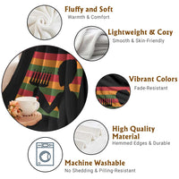 Kwanzaa Umoja Family African Woman Seven Principles Gift Throw Blanket - Wonder Print Shop
