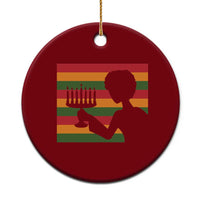 Kwanzaa Umoja Family African Woman Seven Principles Gift Ceramic Ornament - Wonder Print Shop