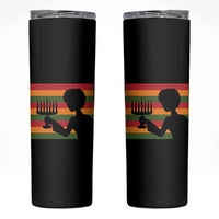 Kwanzaa Umoja Family African Woman Seven Principles Gift Skinny Tumbler - Wonder Print Shop