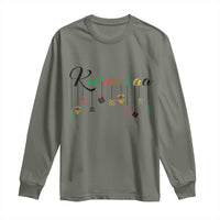 Kwanzaa Long Sleeve Shirt Lights Of Unity Seven Principles Heritage Gift - Wonder Print Shop