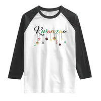 Kwanzaa Raglan Shirt Lights Of Unity Seven Principles Heritage Gift - Wonder Print Shop