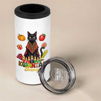 Kwanzaa Blessings 4 in 1 Can Cooler Tumbler Funny Cat African Heritage Gift - Wonder Print Shop
