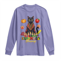 Kwanzaa Blessings Long Sleeve Shirt Funny Cat African Heritage Gift - Wonder Print Shop