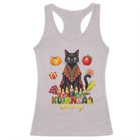 Kwanzaa Blessings Racerback Tank Top Funny Cat African Heritage Gift - Wonder Print Shop