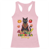 Kwanzaa Blessings Racerback Tank Top Funny Cat African Heritage Gift - Wonder Print Shop