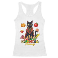 Kwanzaa Blessings Racerback Tank Top Funny Cat African Heritage Gift - Wonder Print Shop